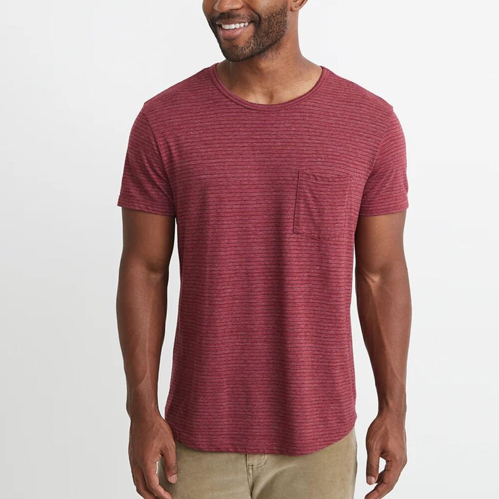 MARINE LAYER Saddle Pocket Short Sleeves Tee Medium Size